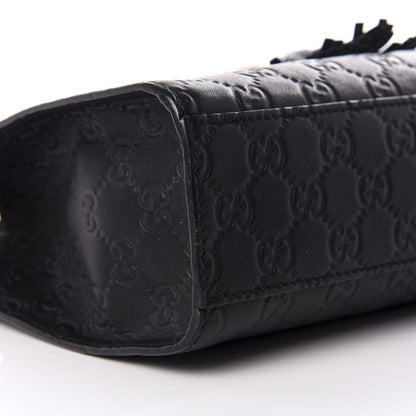 Gucci Guccissima Medium Emily Chain Shoulder Bag Black 5 of 8
