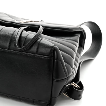 Saint Laurent Calfskin Y Quilted Monogram Small Loulou Backpack Black 11 of 11