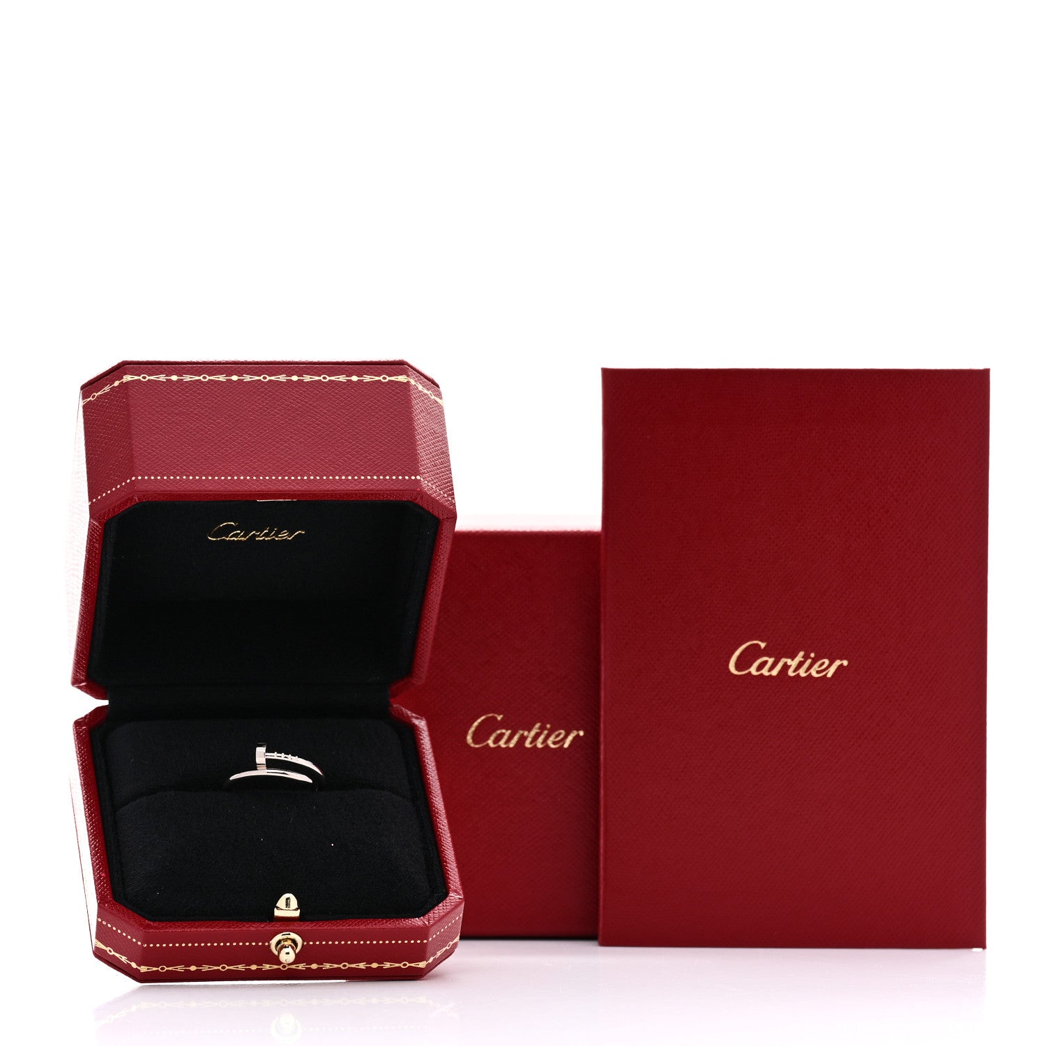 Cartier 18K White Gold Small Juste Un Clou Ring 54 7 7 of 7