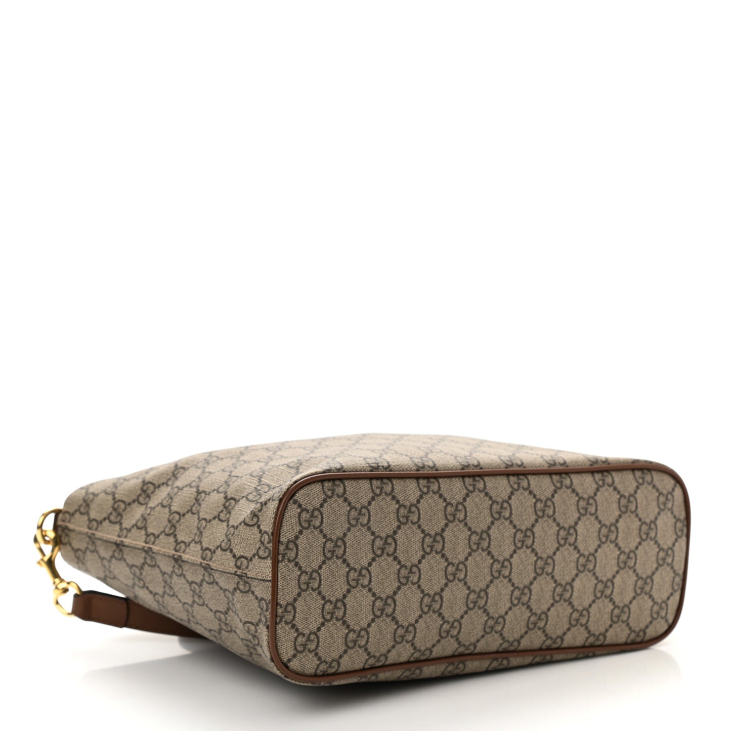 Soft GG Supreme Monogram Small Crossbody Tote Beige Cuir
