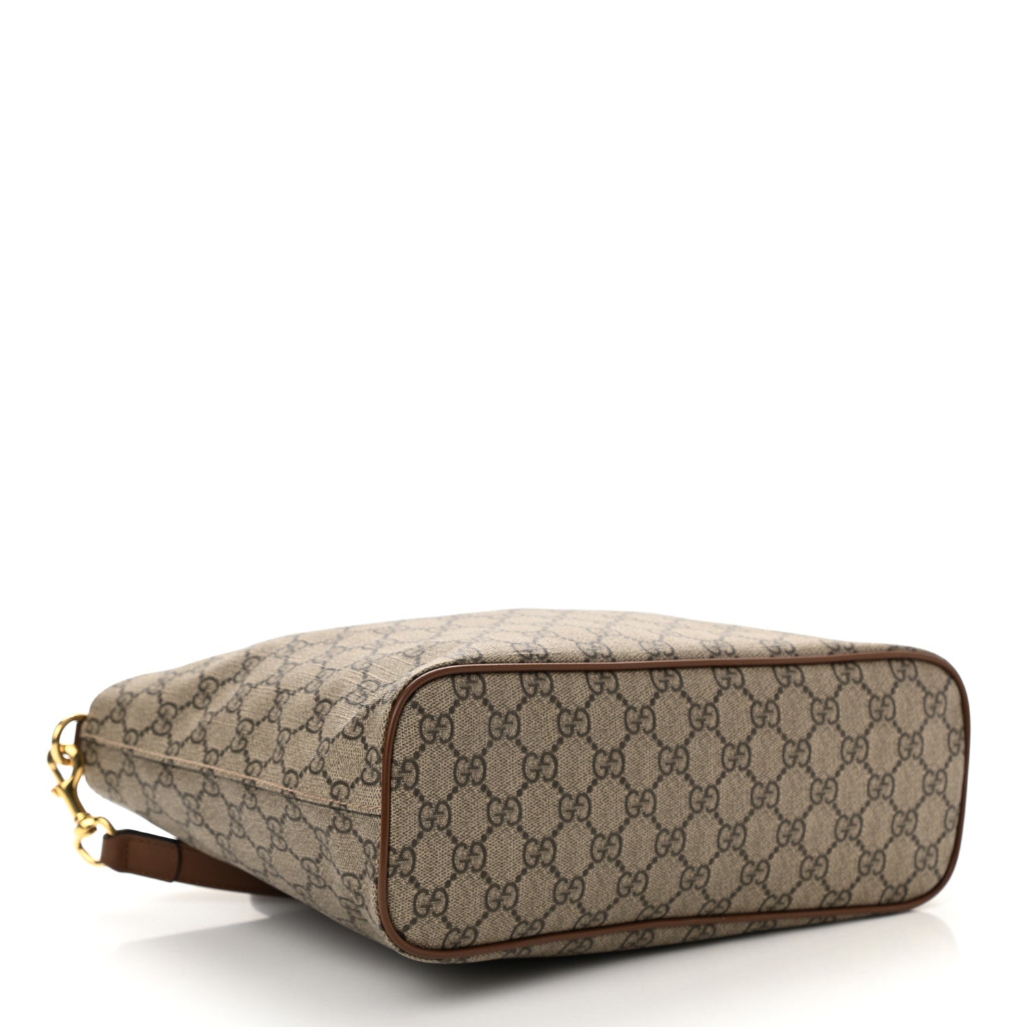 Gucci Soft GG Supreme Monogram Small Crossbody Tote Beige Cuir 4 of 8