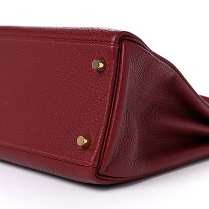 Hermes Togo Kelly Retourne 32 Rouge H 9 of 13