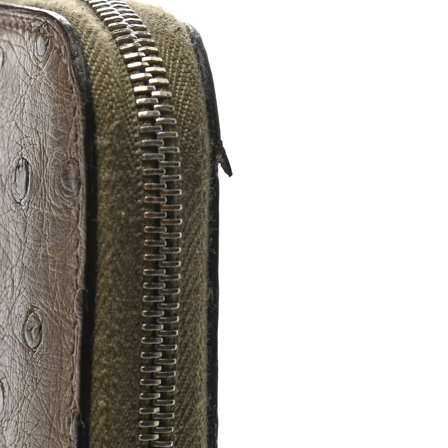 Hermes Ostrich Azap Wallet Gris Tourterelle 10 of 13