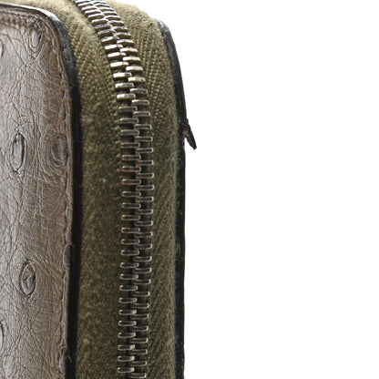 Hermes Ostrich Azap Wallet Gris Tourterelle 10 of 13