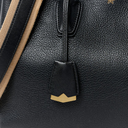 MCM Grained Calfskin Medium Milla Tote Black 15 of 18