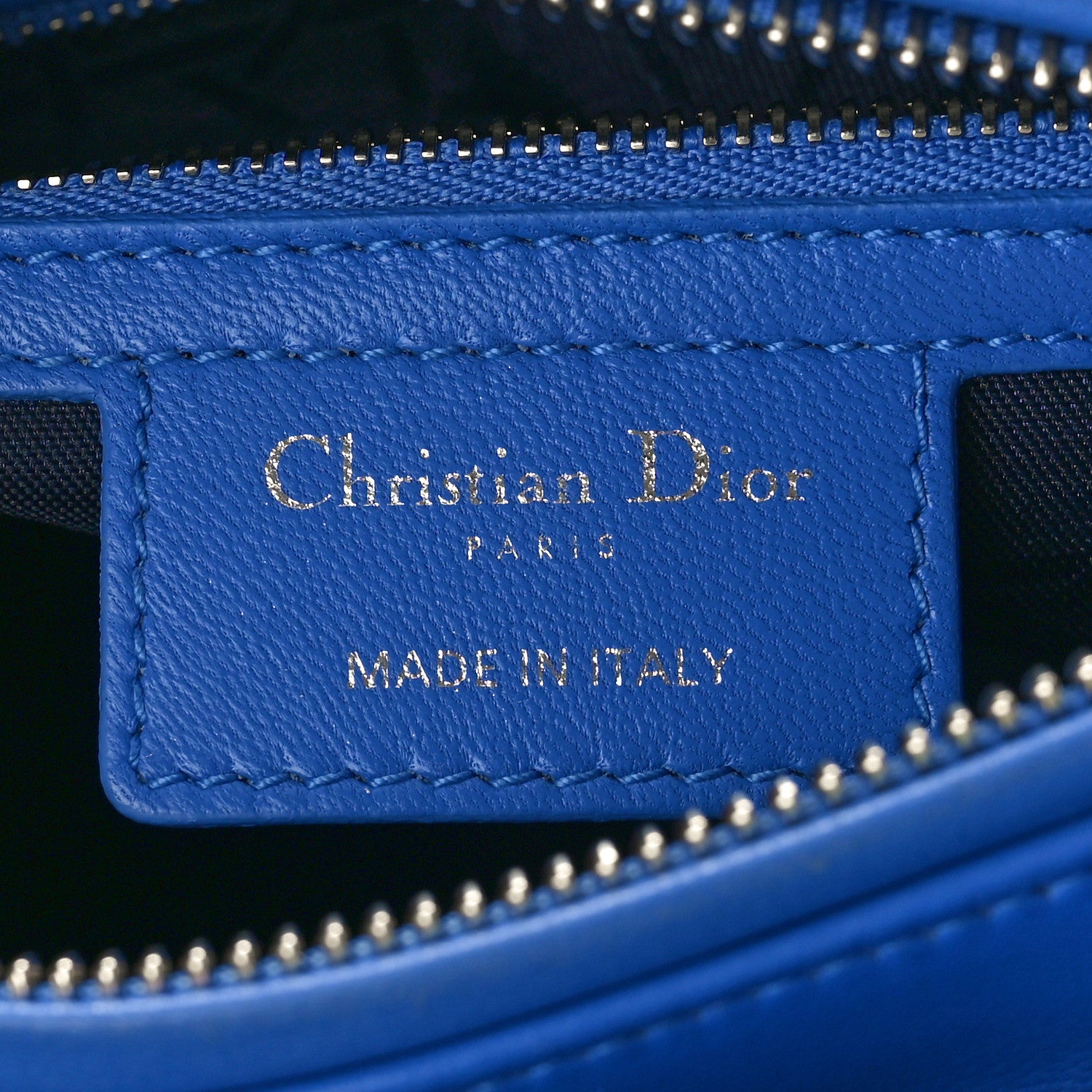 Christian Dior Lambskin Cannage Medium Lady Dior Blue Persan 6 of 12