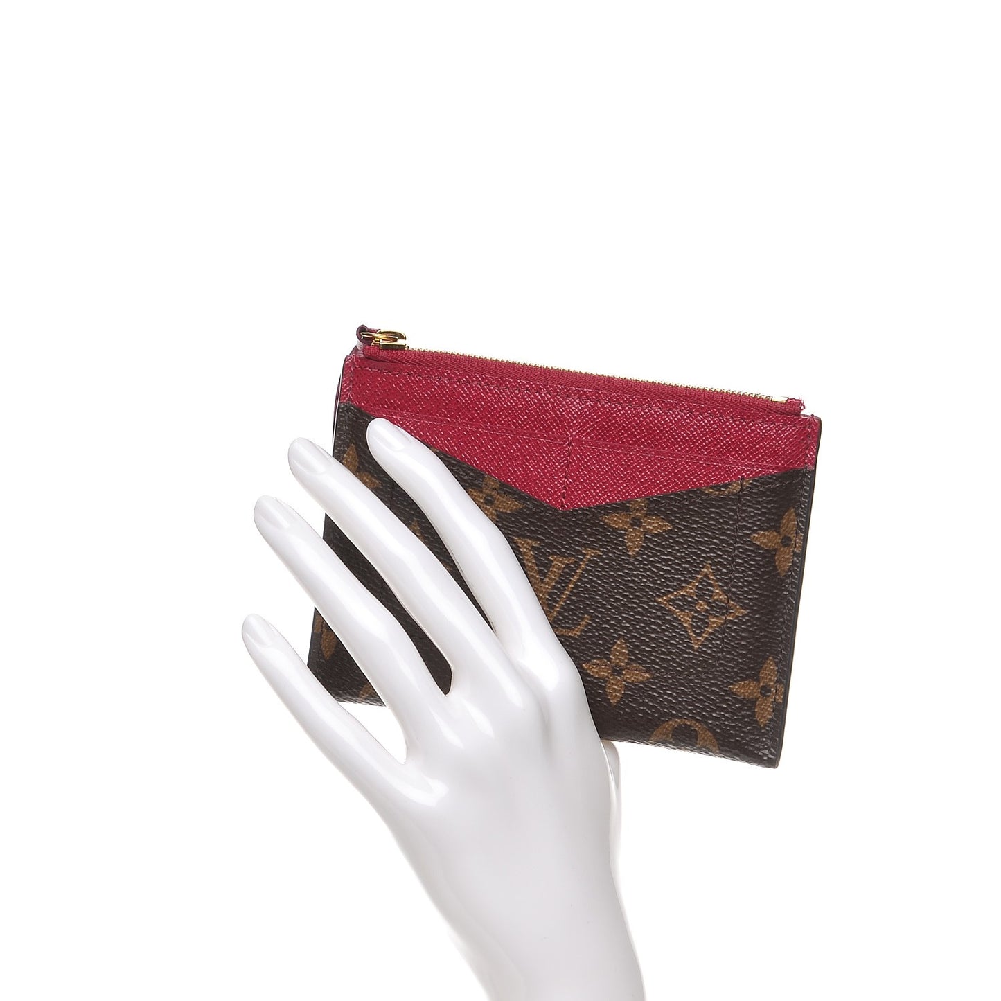 Monogram Zipped Card Holder