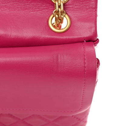 Chanel Aged Calfskin Quilted 2.55 Reissue 225 Flap Fuchsia 11 of 12