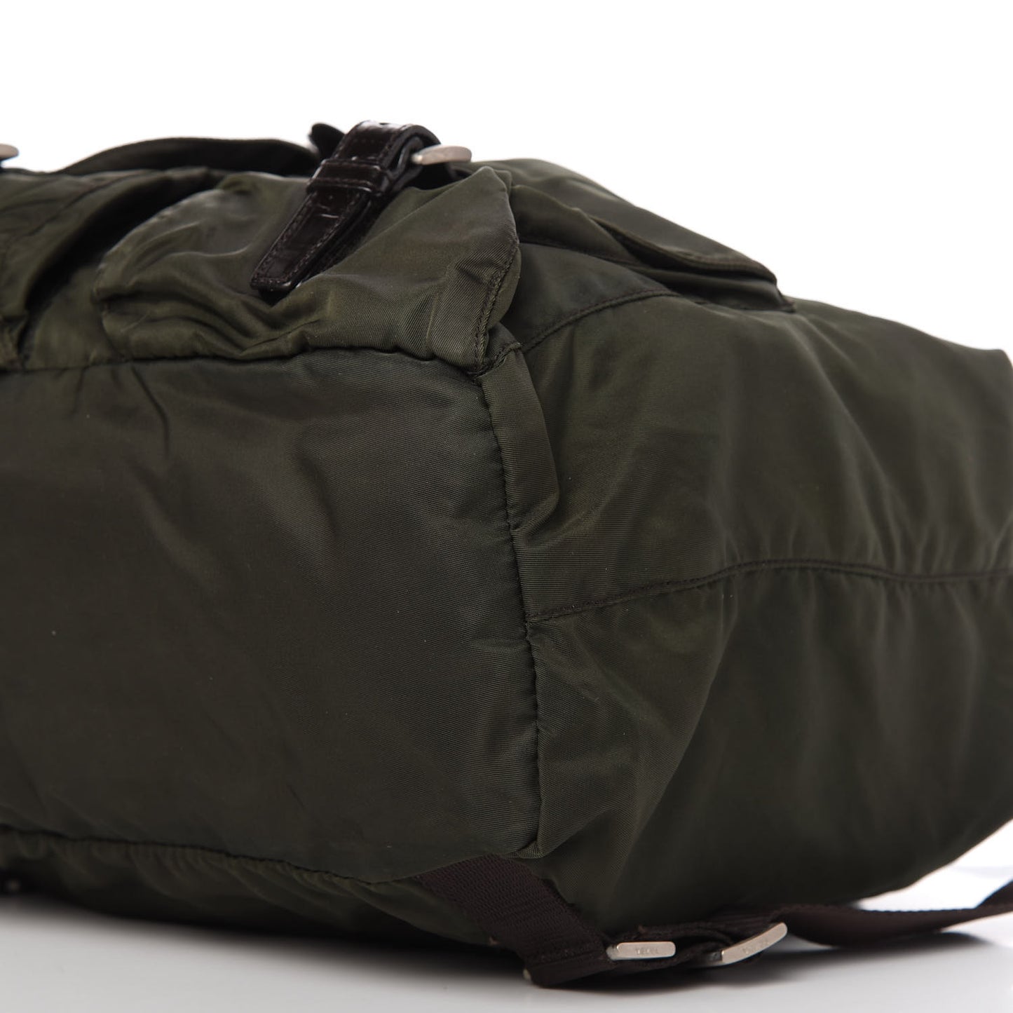 Nylon Vela Large Backpack Ebano