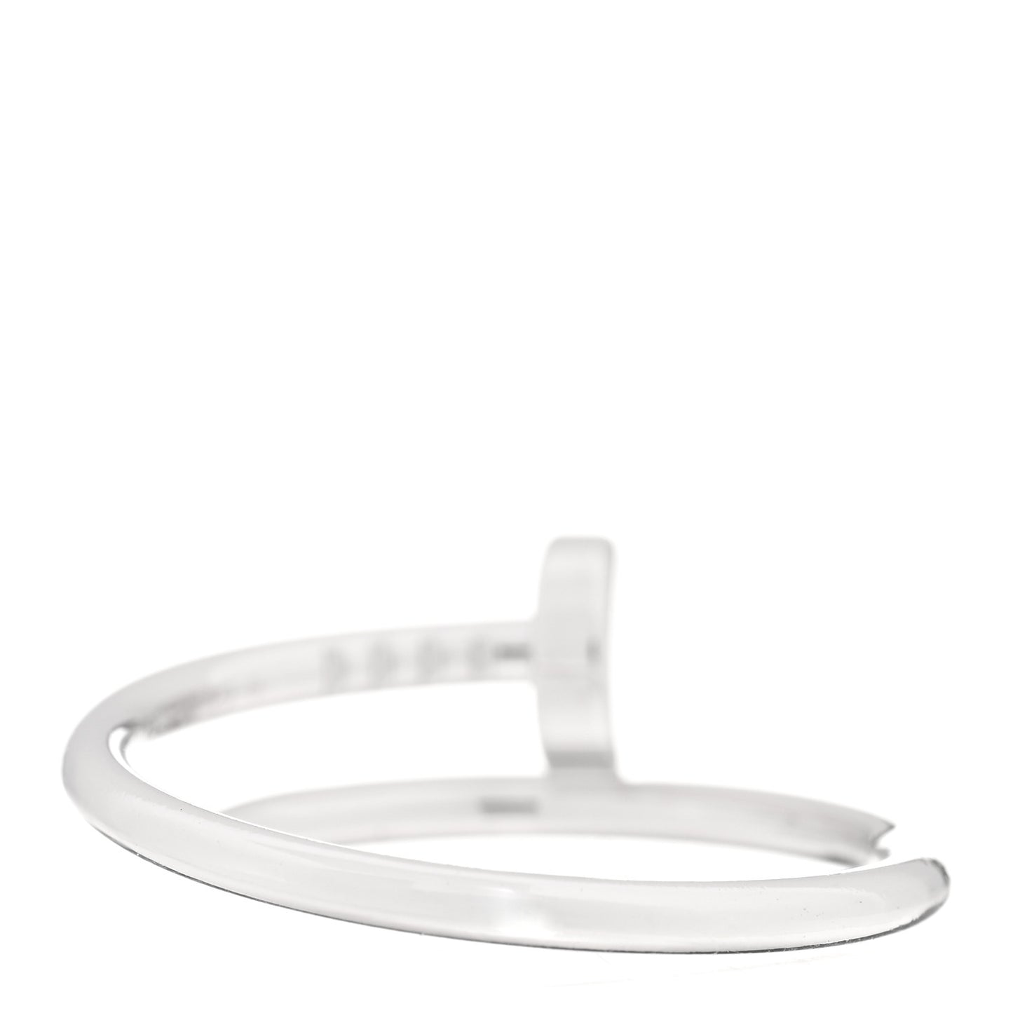 18K White Gold Small Juste Un Clou Ring 54 6.75