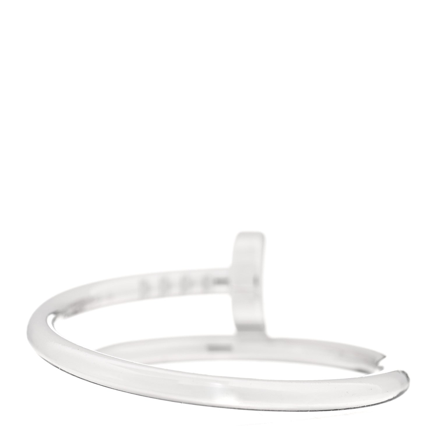 Cartier 18K White Gold Small Juste Un Clou Ring 54 6.75 2 of 5