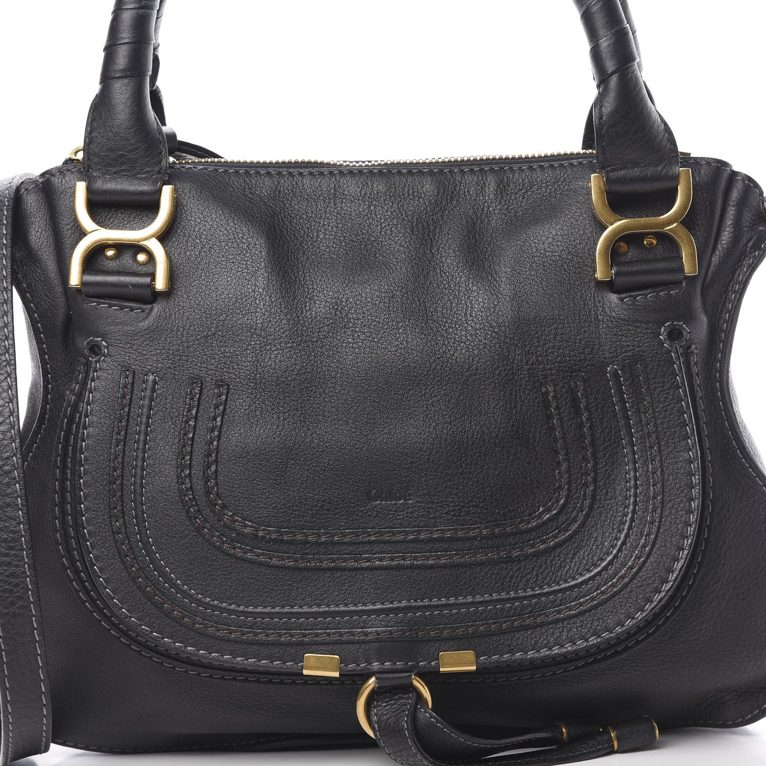 Chloe Calfskin Medium Marcie Satchel Black 8 of 17
