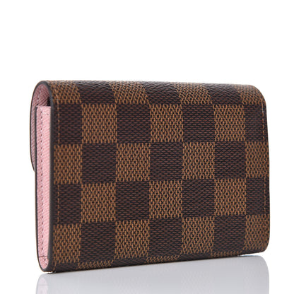 Louis Vuitton Damier Ebene Rosalie Coin Purse Rose Ballerine 3 of 8
