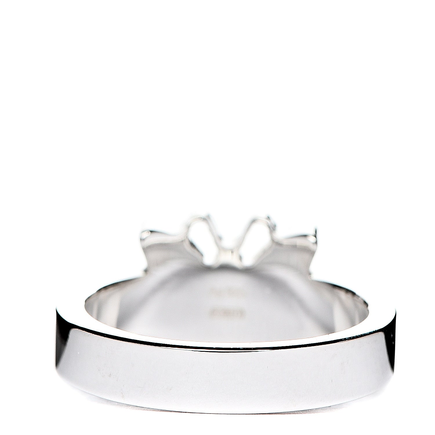 Gucci Sterling Silver Butterfly Band Ring 54 6.75 2 of 5