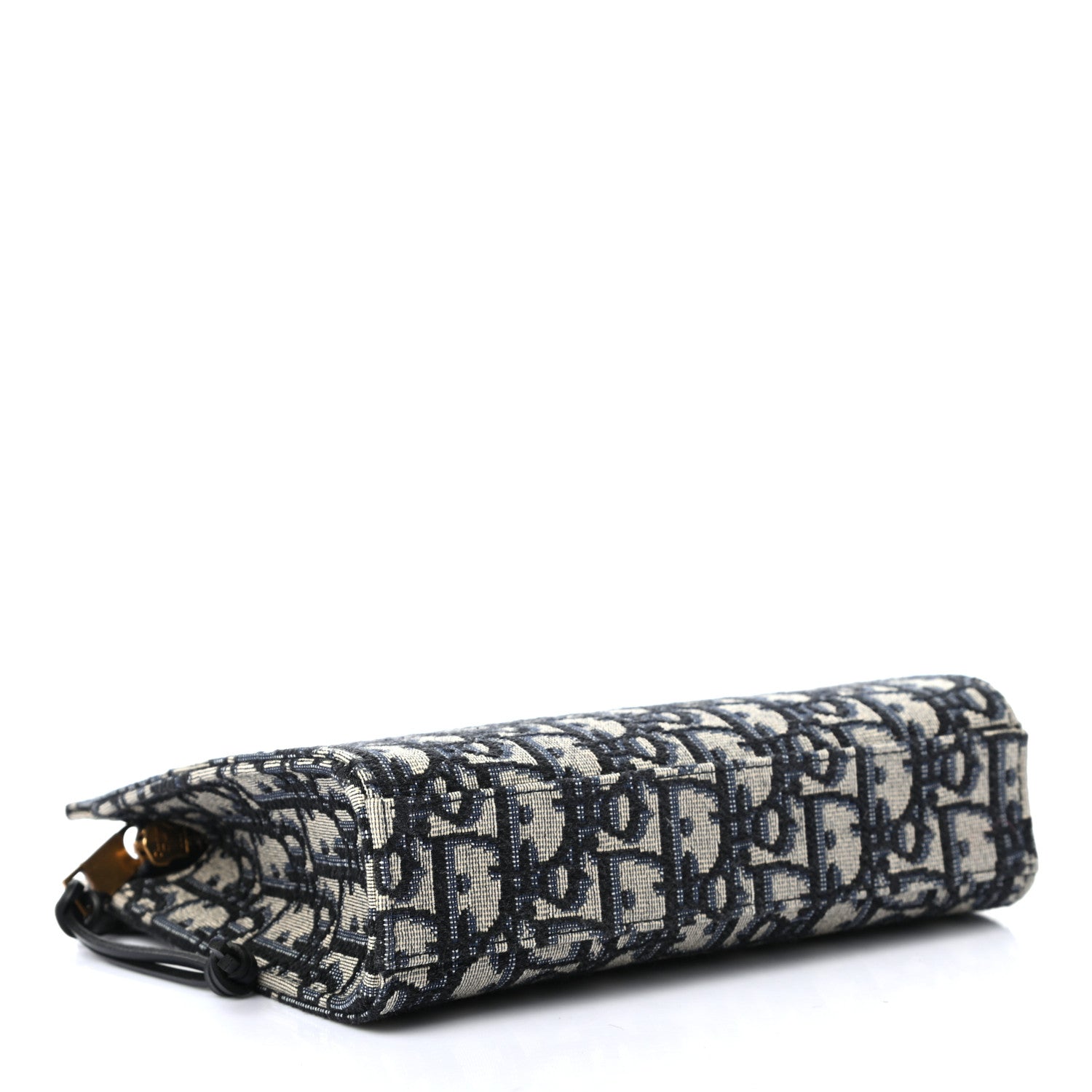 Christian Dior Oblique Zipped Pouch Clutch Blue 4 of 7