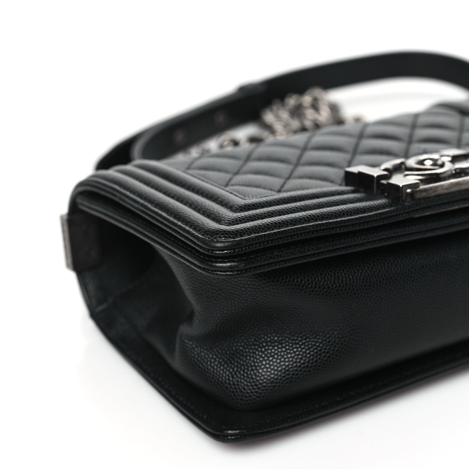 Chanel Caviar Quilted Small Boy Flap Black 9 of 10