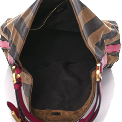 Fendi Pequin Vitello Large Hobo Tobacco Amarena 5 of 12