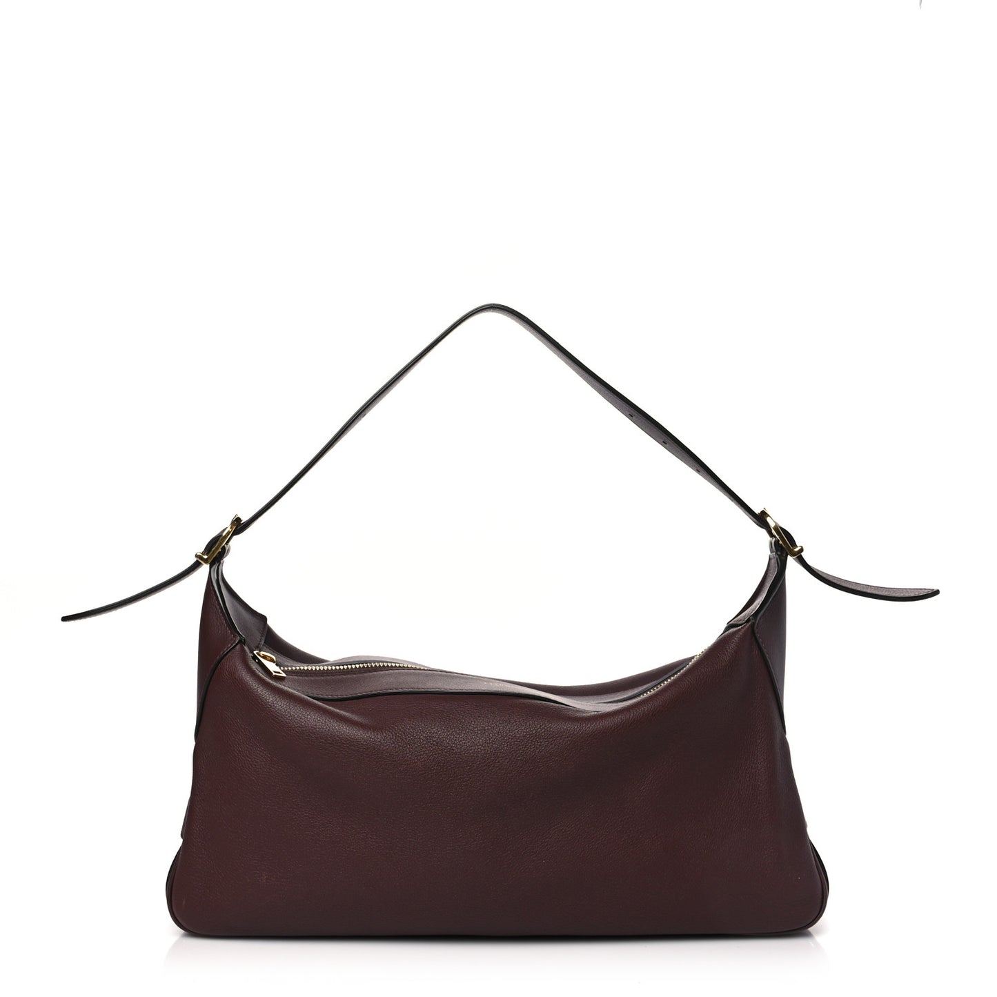 Supple Calfskin Medium Romy Shoulder Bag Hickory