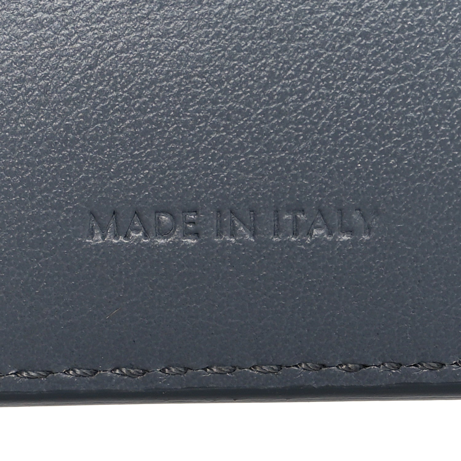 Celine Grained Calfskin Large Multifunction Strap Wallet Medium Grey 6 of 8