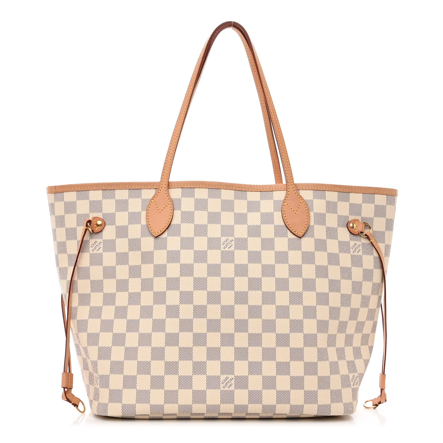 Louis Vuitton Damier Azur Neo Neverfull MM Rose Ballerine 3 of 10