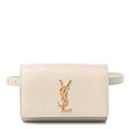 Saint Laurent Grain De Poudre Monogram Kate Belt Bag Crema Soft 1 of 8