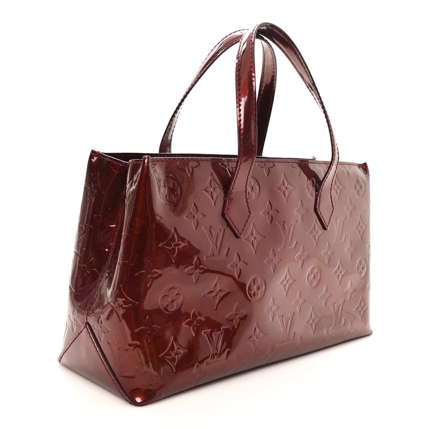 Louis Vuitton Vernis Wilshire PM Rouge Fauviste 3 of 9