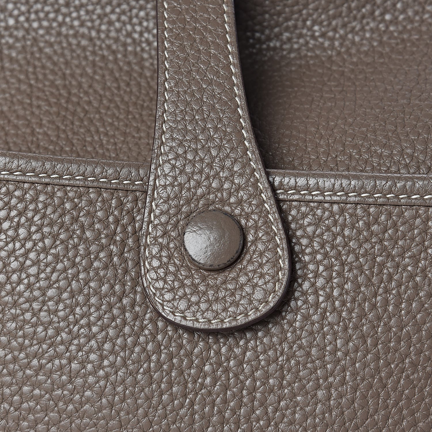 Hermes Taurillon Clemence Evelyne III GM Etoupe 9 of 13