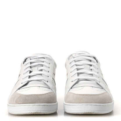 Christian Dior Calfskin Suede Dior Star Low Top Sneakers 41 White Black 3 of 14