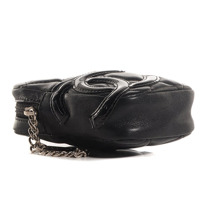 Chanel Calfskin Quilted Cambon Cigarette Case Holder Black 4 of 7