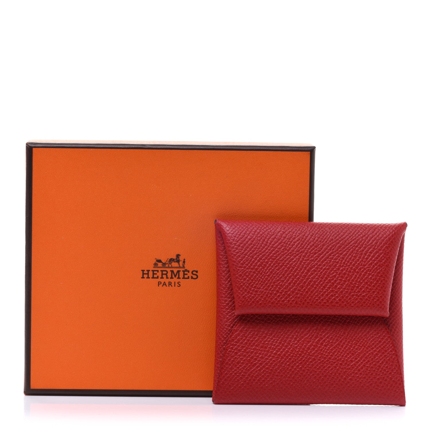 Hermes Epsom Bastia Coin Purse Rouge Casaque 8 of 8