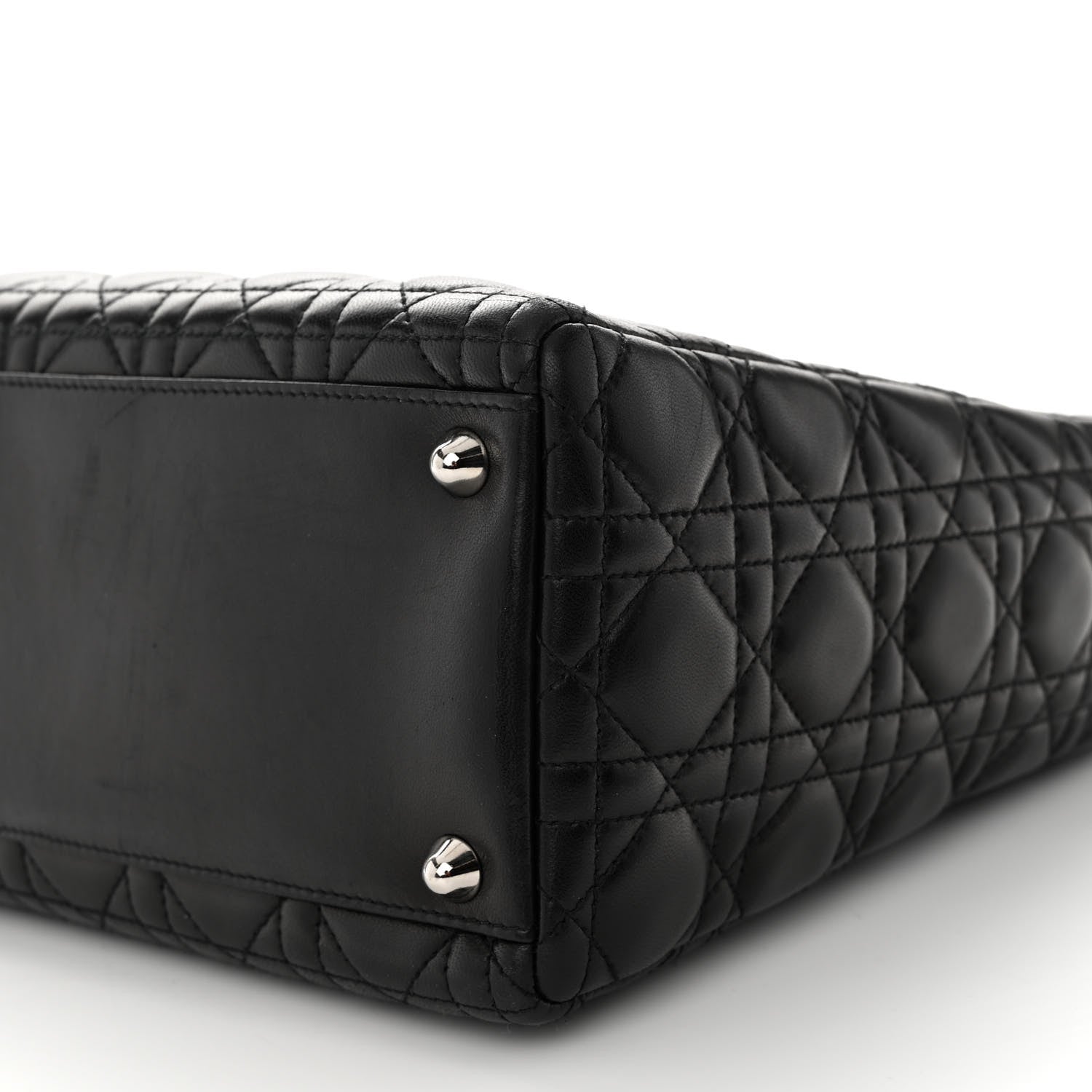 Christian Dior Lambskin Cannage Large Lady Dior Black 10 of 10