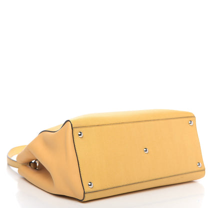 Fendi Vitello Elite Flamingo Regular 2Jours Tote Giallo Alchemy 5 of 15
