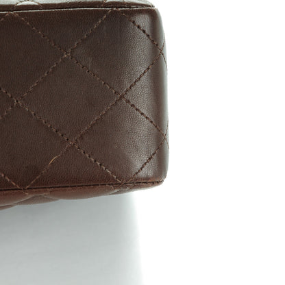Chanel Lambskin Quilted Medium Double Flap Brown 10 of 12