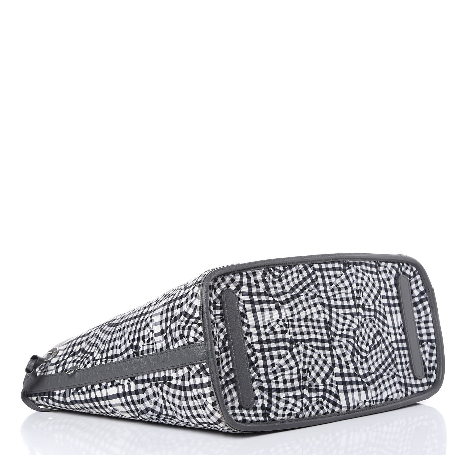 MCM Visetos Medium Liz Reversible Shopper Tote Phantom Grey 6 of 15