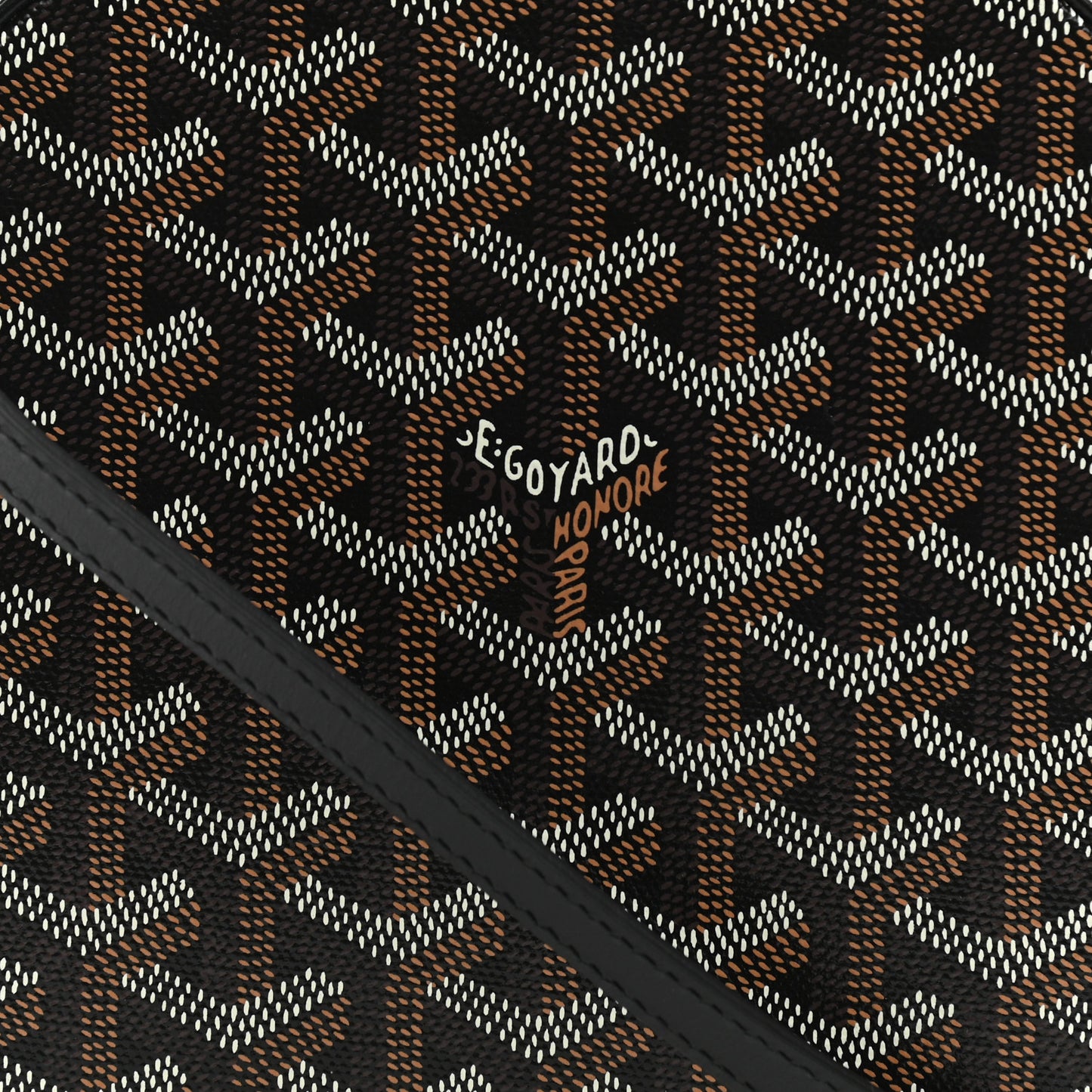 Goyardine Alto Hatbox Black