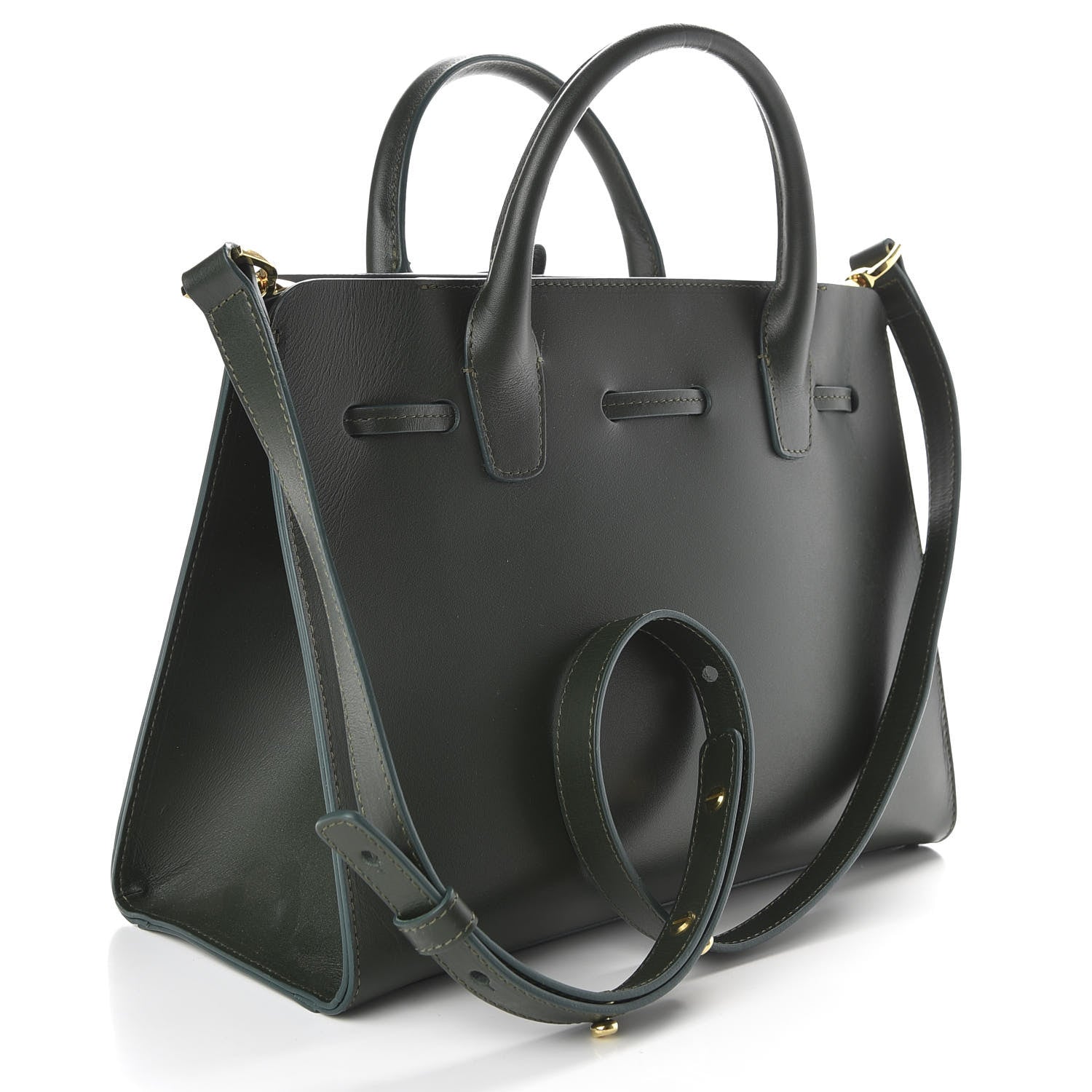 Mansur Gavriel Calfskin Mini Sun Bag Moss 3 of 9