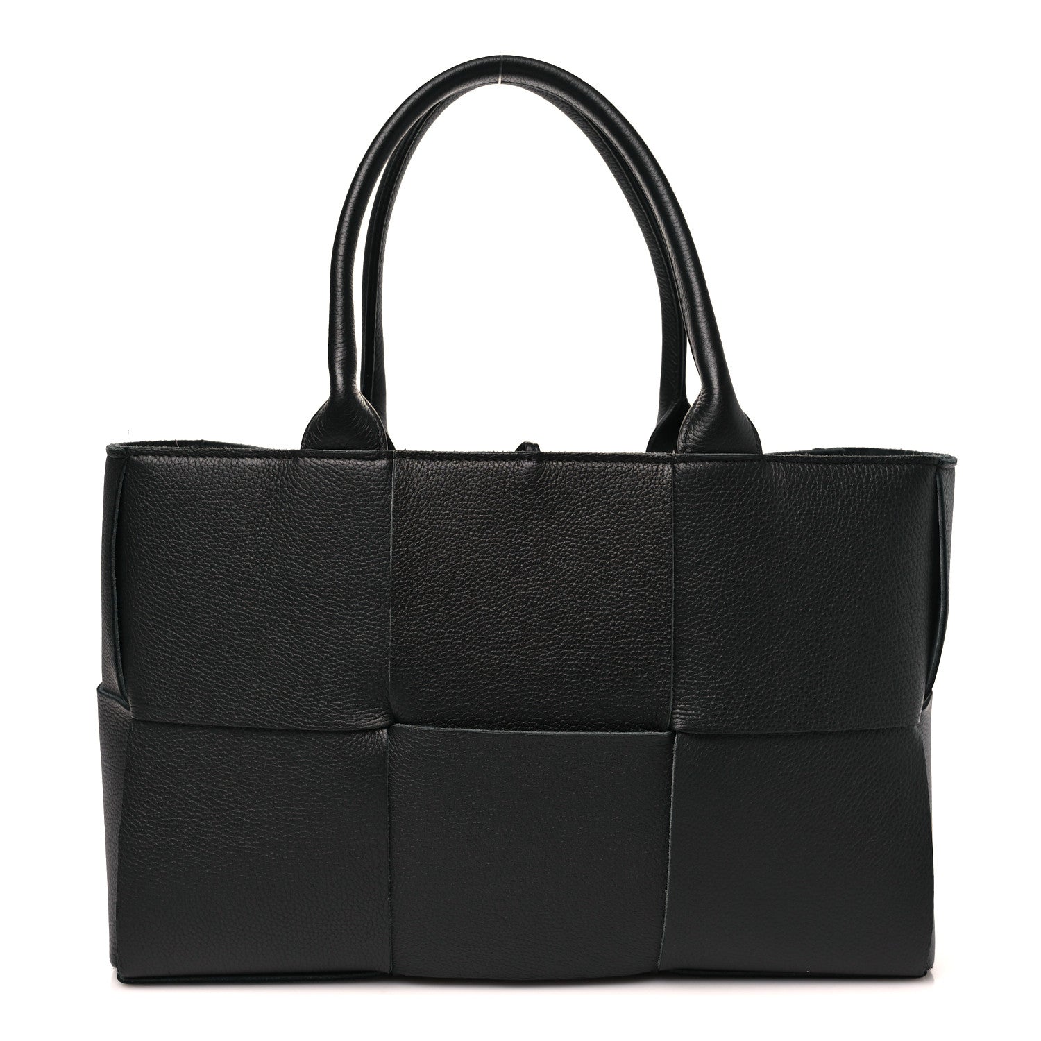 Bottega Veneta Grained Calfskin Intrecciato Small Arco Tote Black 1 of 10