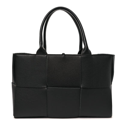 Bottega Veneta Grained Calfskin Intrecciato Small Arco Tote Black 1 of 10