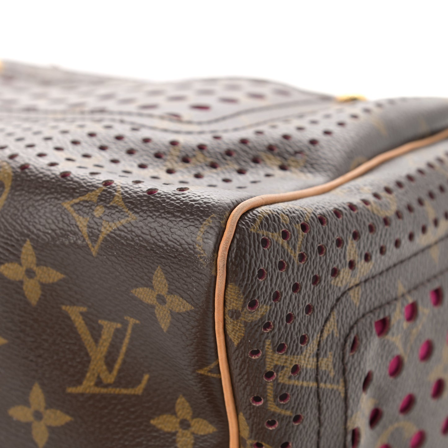 Monogram Perforated Speedy 30 Fuchsia