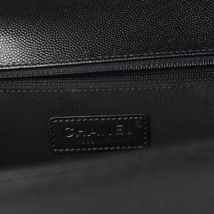 Chanel Caviar Quilted Large Boy Flap Black 9 of 12