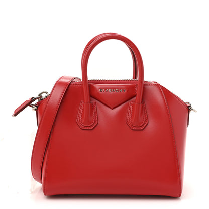 Givenchy Shiny Lord Calfskin Mini Antigona Red 1 of 13