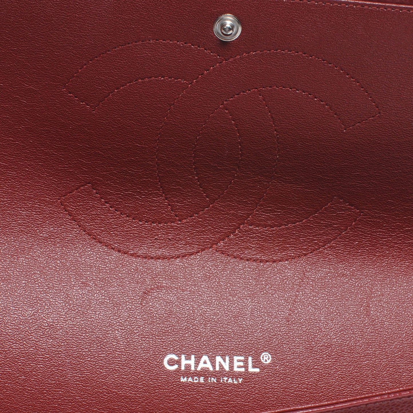 Caviar Quilted Maxi Double Flap Red