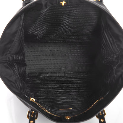 Prada Tessuto Nylon Saffiano Tote Black 5 of 8