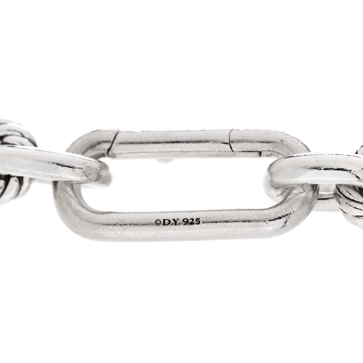 David Yurman Sterling Silver 9.8mm Lexington Chain Bracelet 4 of 4