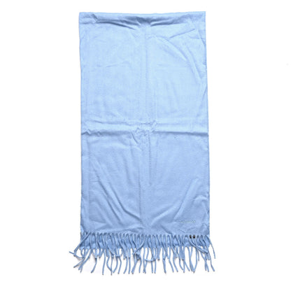 Hermes Cashmere Fringe Scarf Bleu 3 of 5