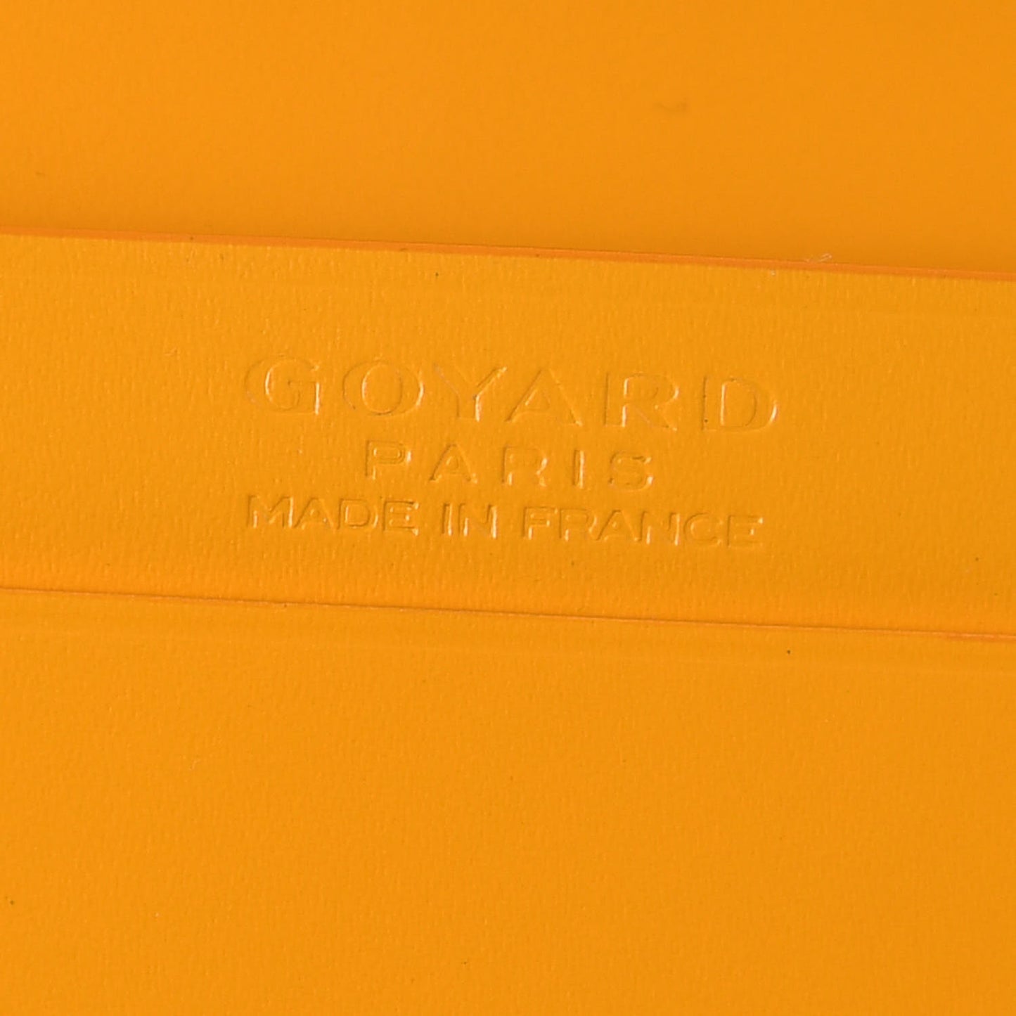 Goyardine Business Card Holder Yellow