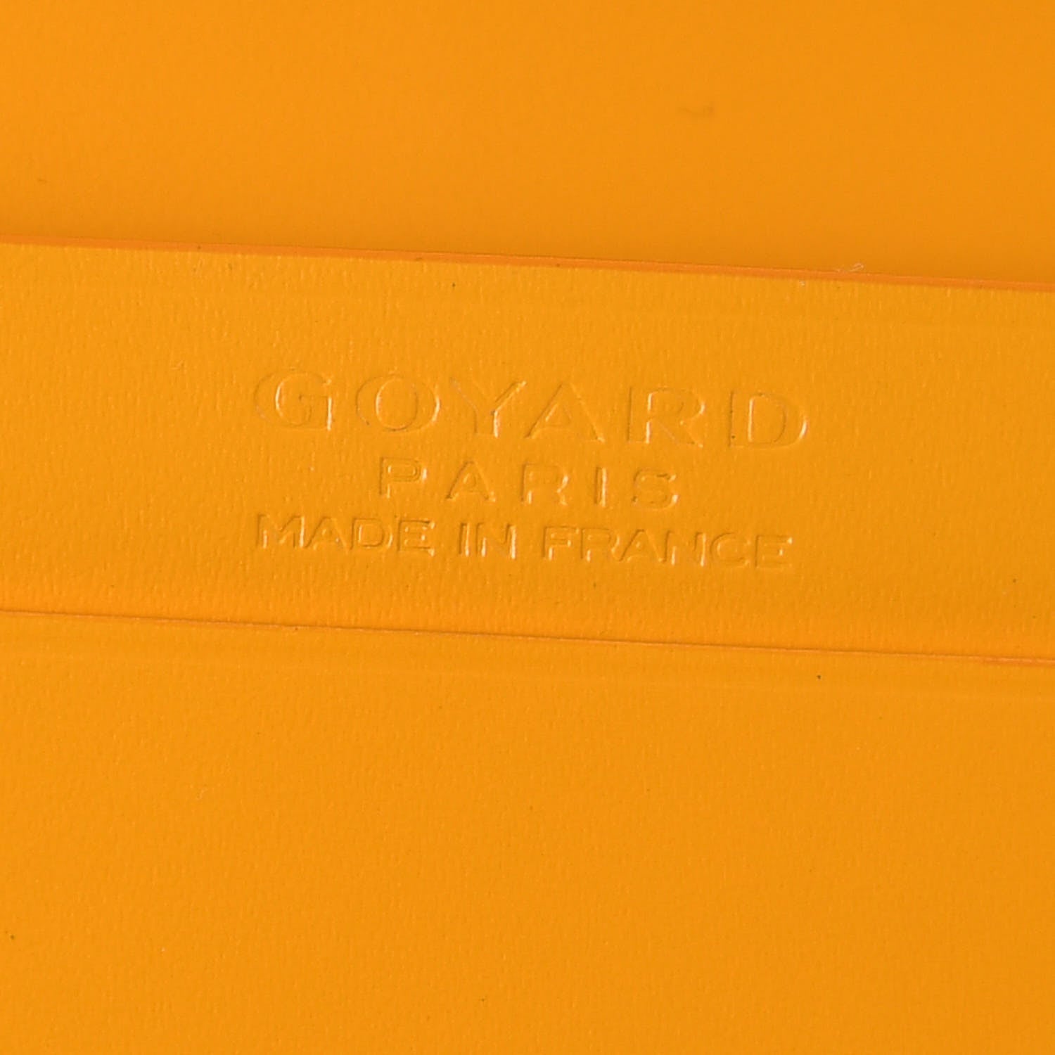 Goyard Goyardine Business Card Holder Yellow 10 of 12