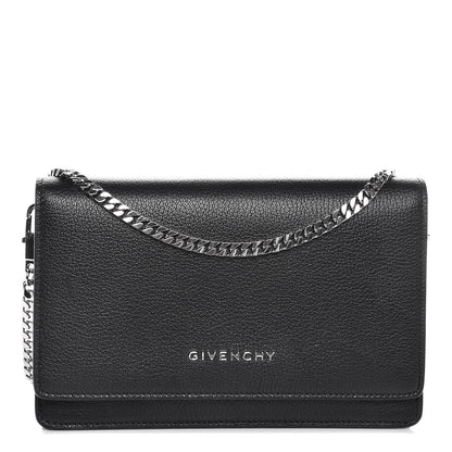 Givenchy Sugar Goatskin Pandora Chain Wallet Black 1 of 6