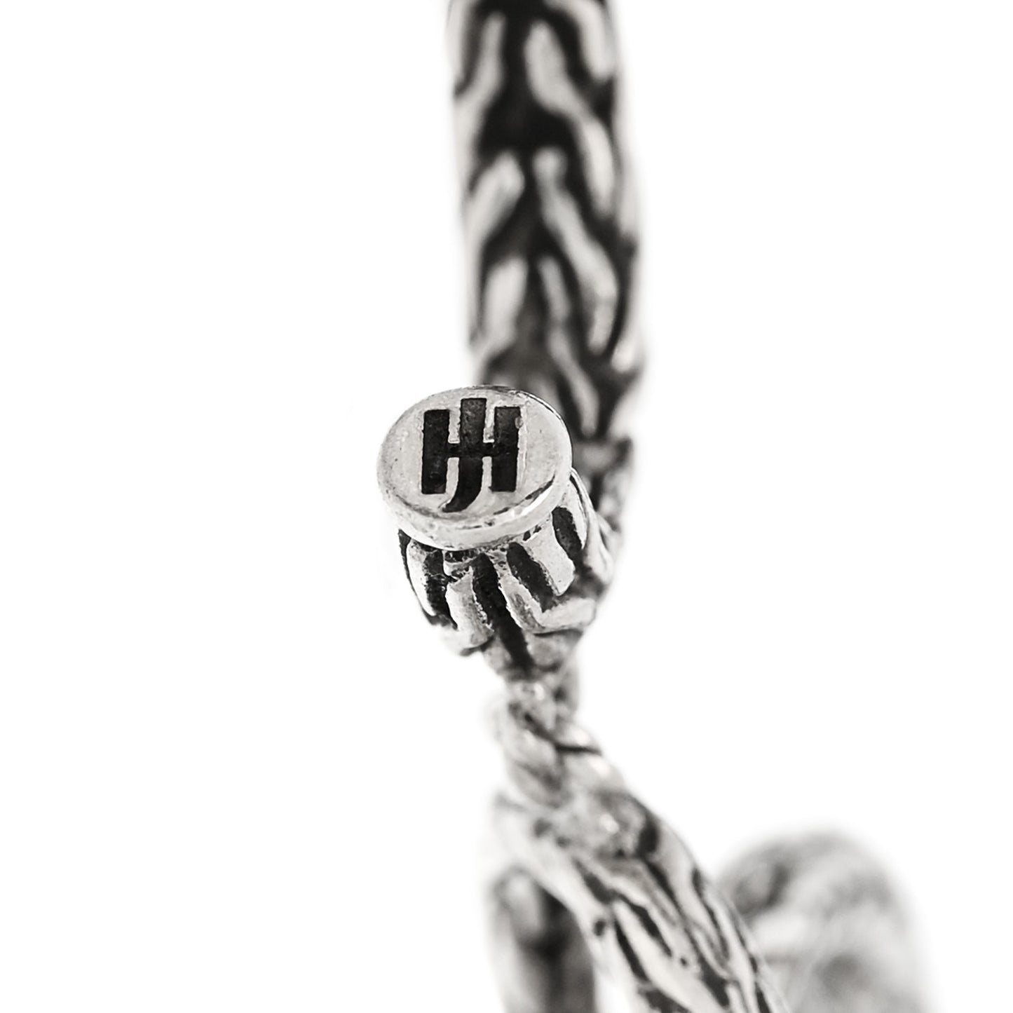 Sterling Silver Classic Chain Interlocking Drop Earrings