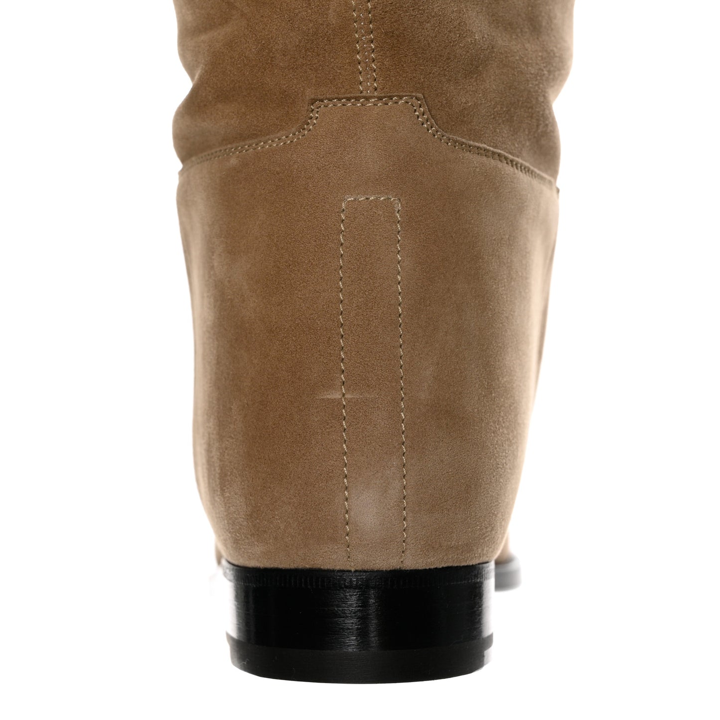Velvet Goatskin Kelly Jumping Boots 38.5 Beige Sable